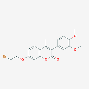 7-(2-bromoethoxy)-3-(3,4-dimethoxyphenyl)-4-methyl-2H-chromen-2-one