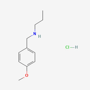 molecular formula C11H18ClNO B3300679 N-(4-methoxybenzyl)-1-propanamine hydrochloride CAS No. 90389-69-8