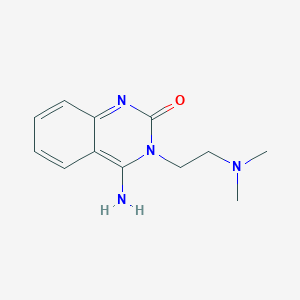 molecular formula C12H16N4O B3301030 3-[2-(dimethylamino)ethyl]-4-imino-1,2,3,4-tetrahydroquinazolin-2-one CAS No. 905769-33-7
