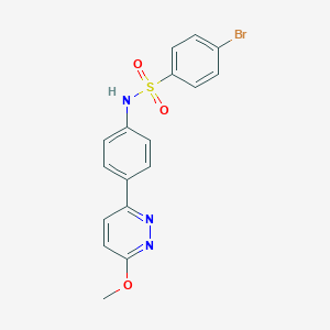 4-bromo-N-[4-(6-methoxypyridazin-3-yl)phenyl]benzenesulfonamide