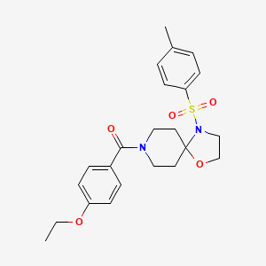 (4-Ethoxyphenyl)(4-tosyl-1-oxa-4,8-diazaspiro[4.5]decan-8-yl)methanone