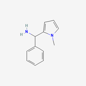 molecular formula C12H14N2 B3301207 1H-Pyrrole-2-methanamine, 1-methyl-alpha-phenyl- CAS No. 907594-99-4