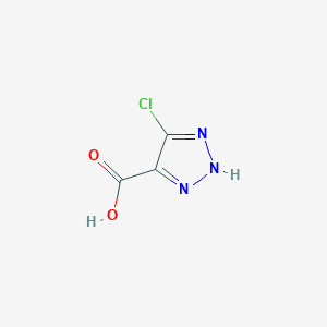 molecular formula C3H2ClN3O2 B3301283 5-Chloro-2H-1,2,3-triazole-4-carboxylic acid CAS No. 908072-81-1