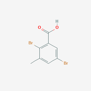 molecular formula C8H6Br2O2 B3301337 2,5-Dibromo-3-methylbenzoic acid CAS No. 908597-09-1