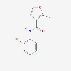 molecular formula C13H12BrNO2 B330146 N-(2-bromo-4-methylphenyl)-2-methylfuran-3-carboxamide 
