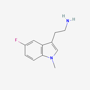 molecular formula C11H13FN2 B3301503 2-(5-Fluoro-1-methylindol-3-yl)ethylamine CAS No. 910381-19-0