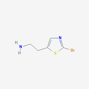 molecular formula C5H7BrN2S B3301536 2-(2-Bromothiazol-5-yl)ethanamine CAS No. 910401-29-5