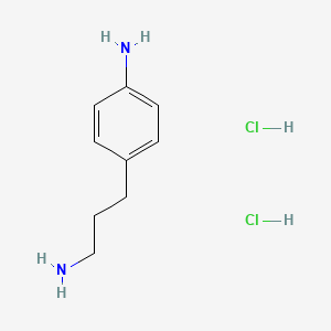 molecular formula C9H16Cl2N2 B3301569 4-(3-Aminopropyl)aniline 2HCl CAS No. 91054-46-5