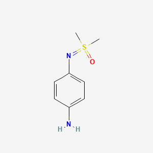 molecular formula C8H12N2OS B3301590 [(4-Aminophenyl)imino]dimethyl-lambda6-sulfanone CAS No. 910780-61-9