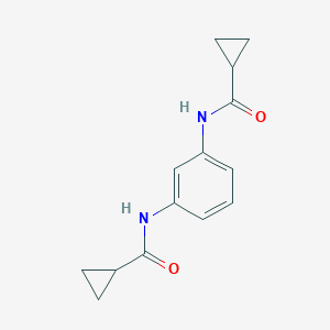molecular formula C14H16N2O2 B330169 N-(3-CYCLOPROPANEAMIDOPHENYL)CYCLOPROPANECARBOXAMIDE 