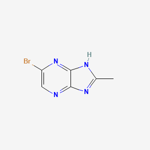 molecular formula C6H5BrN4 B3301720 6-bromo-2-methyl-1H-Imidazo[4,5-b]pyrazine CAS No. 91225-42-2