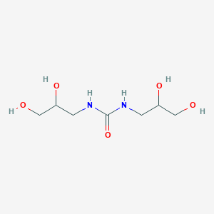 molecular formula C7H16N2O5 B3301764 1,3-bis(2,3-dihydroxypropyl)urea CAS No. 912637-79-7