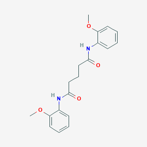 molecular formula C19H22N2O4 B330181 N,N'-bis(2-methoxyphenyl)pentanediamide 