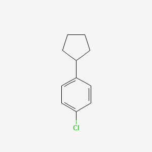 molecular formula C11H13Cl B3301873 1-Chloro-4-cyclopentylbenzene CAS No. 91335-74-9