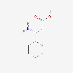 molecular formula C9H17NO2 B3301941 (R)-3-AMINO-3-CYCLOHEXYL-PROPIONIC ACID CAS No. 91383-15-2