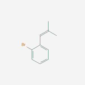 molecular formula C10H11B B3301947 1-Bromo-2-(2-methylprop-1-en-1-yl)benzene CAS No. 91388-25-9