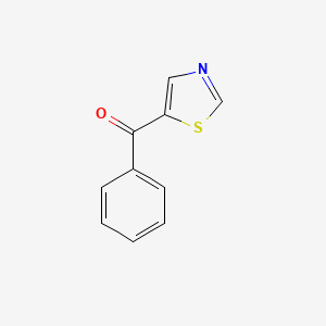 molecular formula C10H7NOS B3302044 Phenyl-5-thiazolylmethanone CAS No. 91516-29-9
