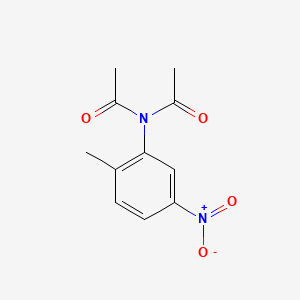 molecular formula C11H12N2O4 B3302138 N-acetyl-N-(2-methyl-5-nitrophenyl)acetamide CAS No. 91573-24-9