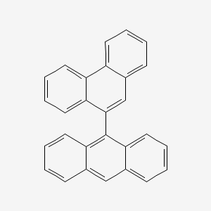molecular formula C28H18 B3302151 Anthracene, 9-(9-phenanthrenyl)- CAS No. 91586-10-6