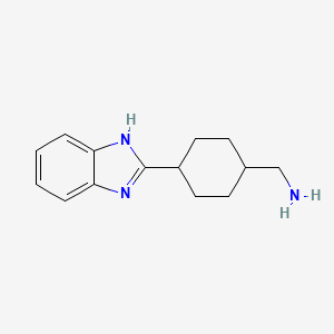 molecular formula C14H19N3 B3302204 [4-(1H-Benzimidazol-2-yl)cyclohexyl]methylamine CAS No. 915921-86-7