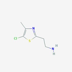 molecular formula C6H9ClN2S B3302250 2-(5-Chloro-4-methyl-1,3-thiazol-2-yl)ethanamine CAS No. 915924-00-4