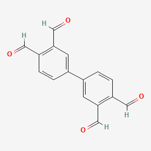 molecular formula C16H10O4 B3302316 Biphenyl-3,3',4,4'-tetracarbaldehyde CAS No. 915978-19-7