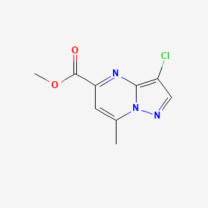 3-Chloro-7-methylpyrazolo[1,5-a]pyrimidine-5-carboxylic acid methyl ester