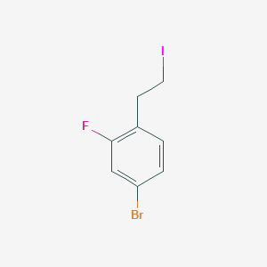 4-Bromo-1-(2-iodo-ethyl)-2-fluoro-benzene