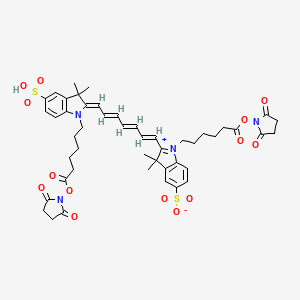 molecular formula C47H54N4O14S2 B3302398 Cy7 dise(diso3) CAS No. 916648-50-5