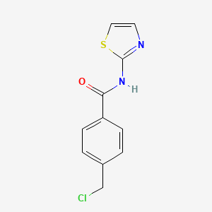 molecular formula C11H9ClN2OS B3302446 4-Chloromethyl-N-thiazol-2-yl-benzamide CAS No. 916791-23-6