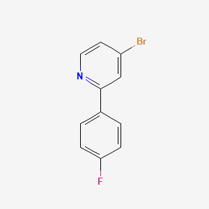 molecular formula C11H7BrFN B3302474 4-Bromo-2-(4-fluorophenyl)pyridine CAS No. 916824-57-2