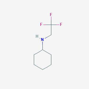molecular formula C8H14F3N B3302559 N-(2,2,2-trifluoroethyl)cyclohexanamine CAS No. 917771-47-2