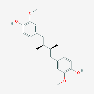 molecular formula C₂₀H₂₆O₄ B033026 (+/-)-Dihydroguaiaretic acid CAS No. 121209-88-9