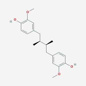 molecular formula C₂₀H₂₆O₄ B033026 (+)-Dihydroguaiaretic acid CAS No. 121209-88-9