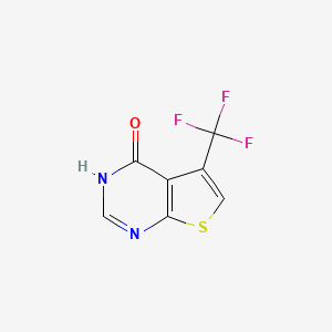molecular formula C7H3F3N2OS B3302602 Thieno[2,3-d]pyrimidin-4(1H)-one, 5-(trifluoromethyl)- CAS No. 917909-57-0