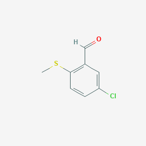 molecular formula C8H7ClOS B3302661 5-Chloro-2-(methylthio)benzaldehyde CAS No. 91827-45-1