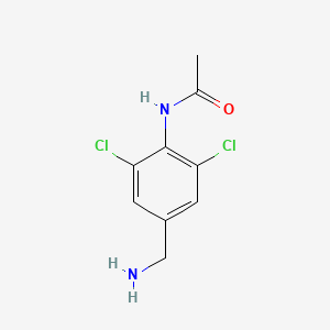 molecular formula C9H10Cl2N2O B3302688 N-(4-(aminomethyl)-2,6-dichlorophenyl)acetamide CAS No. 918451-59-9