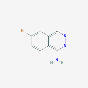 molecular formula C8H6BrN3 B3302711 6-Bromophthalazin-1-amine CAS No. 918811-38-8