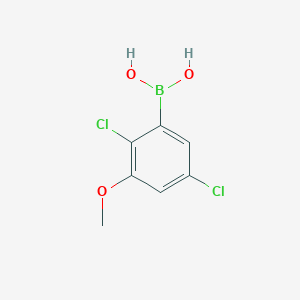 molecular formula C7H7BCl2O3 B3302886 2,5-Dichloro-3-methoxyphenylboronic acid CAS No. 919355-32-1