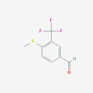 molecular formula C9H7F3OS B3302903 4-Methylthio-3-trifluoromethylbenzaldehyde CAS No. 919360-31-9