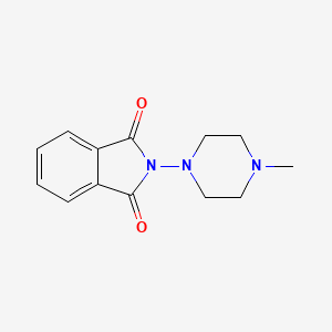 molecular formula C13H15N3O2 B3302919 2-(4-Methylpiperazin-1-yl)isoindoline-1,3-dione CAS No. 91959-45-4