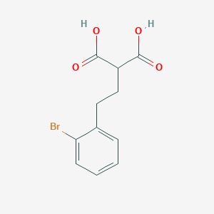 molecular formula C11H11BrO4 B3303136 2-[2-(2-Bromo-phenyl)-ethyl]-malonic acid CAS No. 92013-29-1