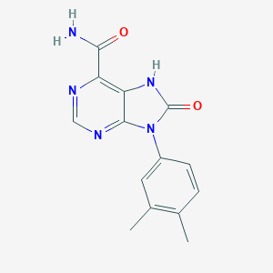 9-(3,4-dimethylphenyl)-8-oxo-7H-purine-6-carboxamide