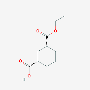 molecular formula C10H16O4 B033037 (1S,3R)-3-(Ethoxycarbonyl)cyclohexanecarboxylic acid CAS No. 227783-08-6