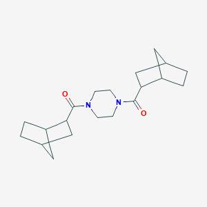 molecular formula C20H30N2O2 B330418 BICYCLO[2.2.1]HEPT-2-YL[4-(BICYCLO[2.2.1]HEPT-2-YLCARBONYL)PIPERAZINO]METHANONE 