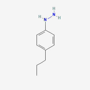 molecular formula C9H14N2 B3304332 (4-Propylphenyl)-hydrazine CAS No. 92178-77-3
