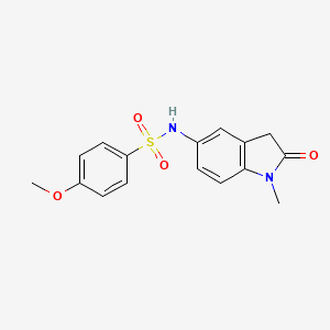 4-methoxy-N-(1-methyl-2-oxoindolin-5-yl)benzenesulfonamide