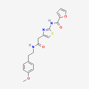 molecular formula C19H19N3O4S B3304729 N-[4-({[2-(4-methoxyphenyl)ethyl]carbamoyl}methyl)-1,3-thiazol-2-yl]furan-2-carboxamide CAS No. 921865-64-7
