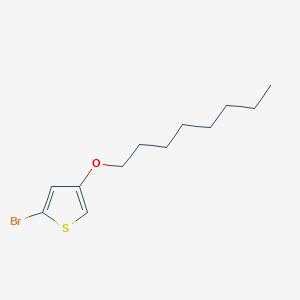 molecular formula C12H19BrOS B3305115 Thiophene, 2-bromo-4-(octyloxy)- CAS No. 922526-00-9