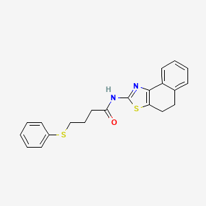 molecular formula C21H20N2OS2 B3305286 N-{4H,5H-naphtho[1,2-d][1,3]thiazol-2-yl}-4-(phenylsulfanyl)butanamide CAS No. 922994-25-0